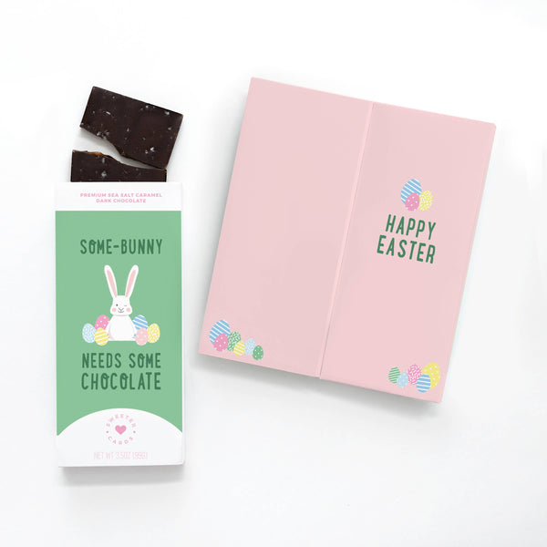 Easter Card with Chocolate – Some Bunny Needs Chocolate!