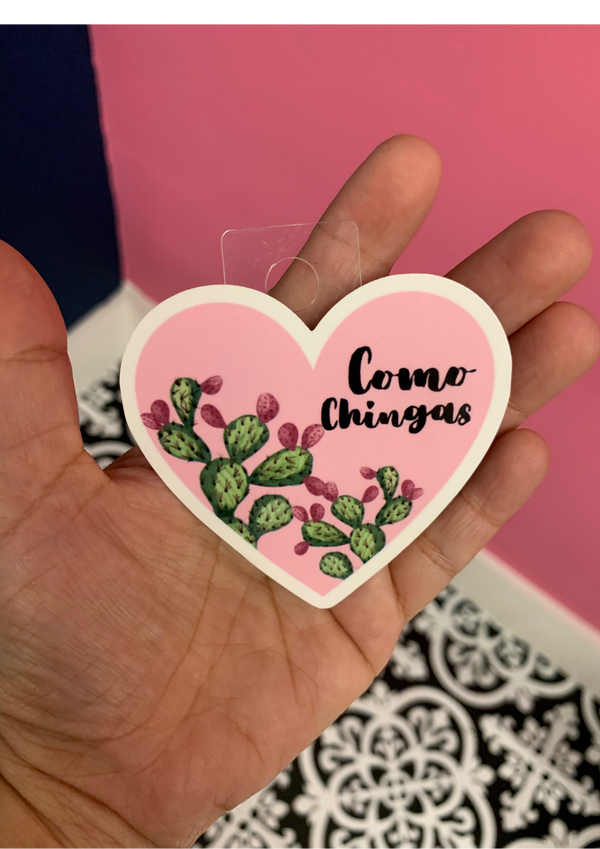 como chingas vinyl latina funny sticker