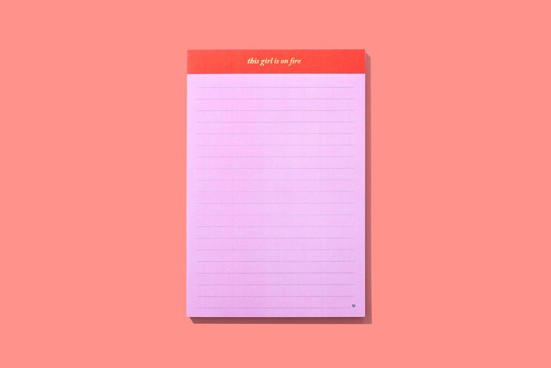 List Pad - "This Girl is on Fire"
