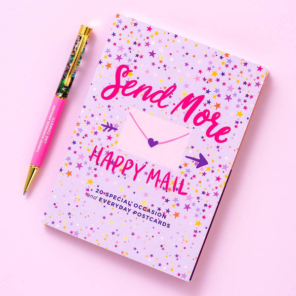 Postcard Book - "Send More Happy Mail"