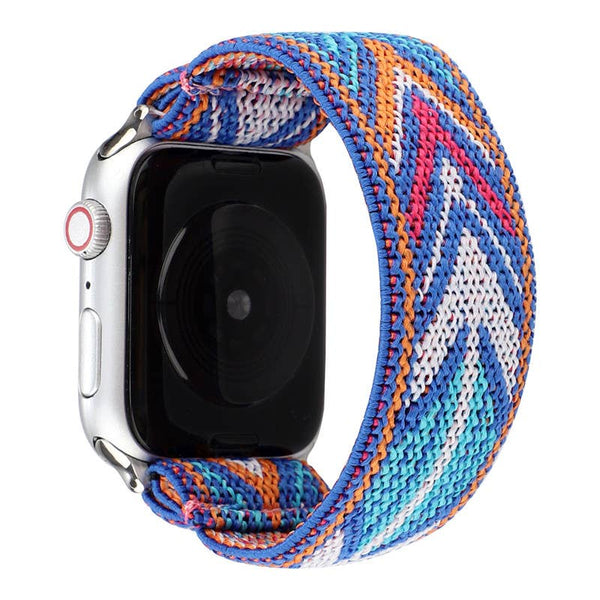 Blue Aztec Nylon Apple Watch Band 38/40mm