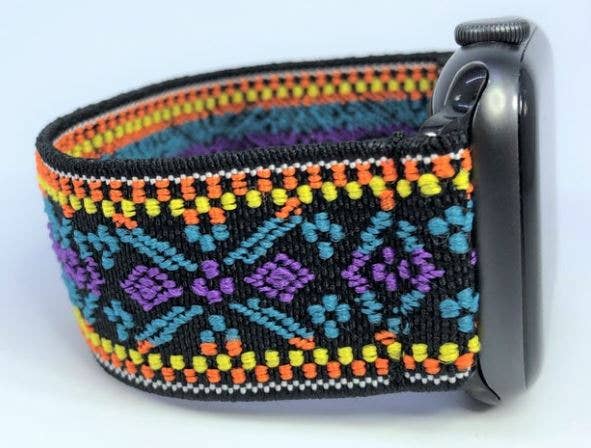 Blue Purple Boho Nylon Apple Watch Band 38/40mm