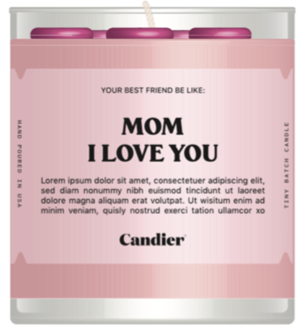 LOVE YOU, MOM CANDLE