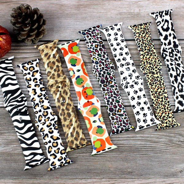 ANIMAL THEMED SILICONE APPLE WATCH BAND #5 42/44/45 ZEBRA