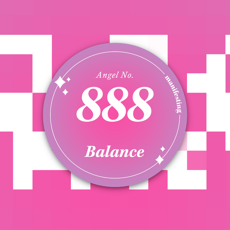 Angel Number Sticker: 888