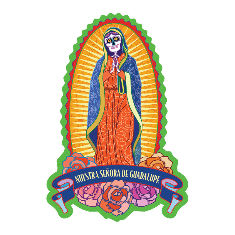 Our Lady of Guadalupe Sticker Day of the Dead