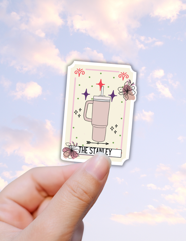 The stanley tarot card sticker