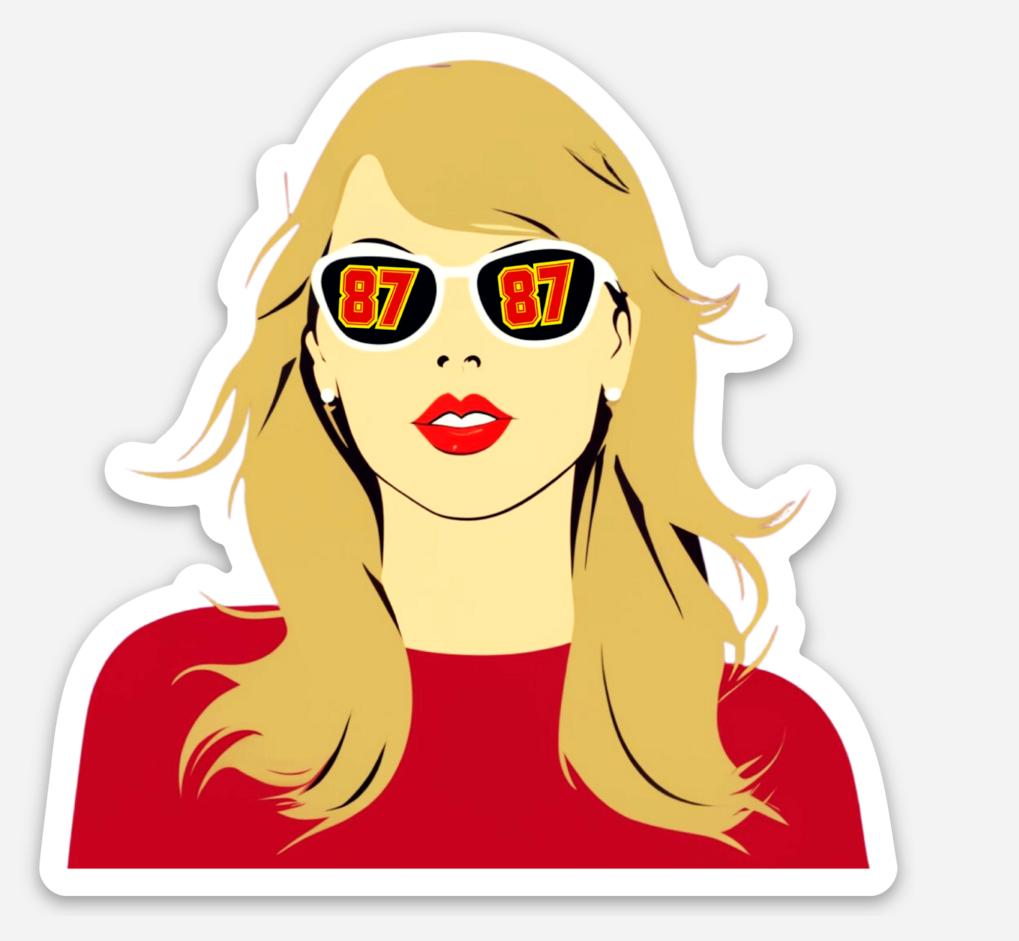 Taylor the Chief Fan Sticker (Limited Made) – Mi Vida Uvalde