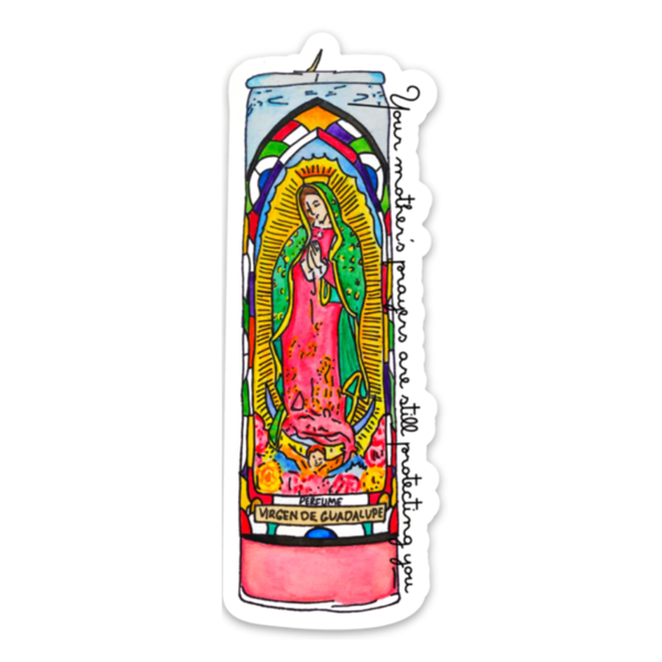 Mothers Prayers Candle Sticker