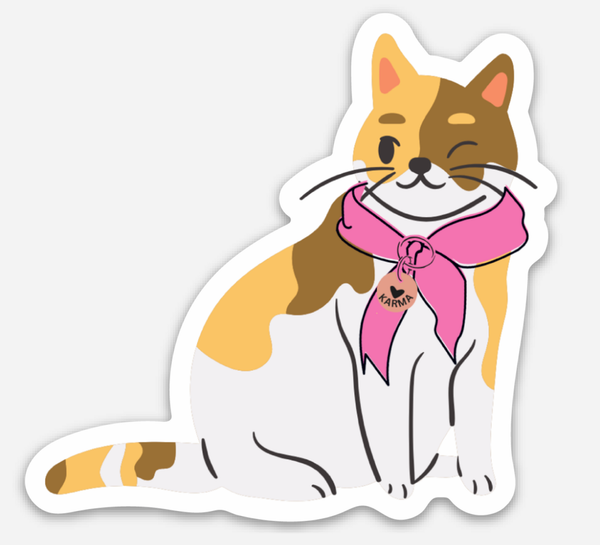 Karma Cat Sticker