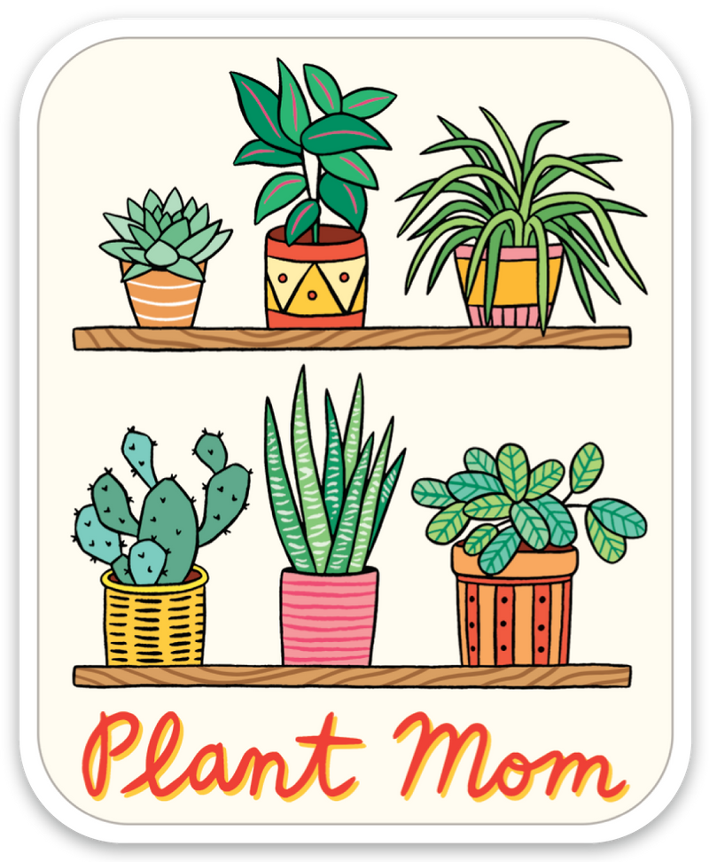 Plant Mom Die Cut Sticker