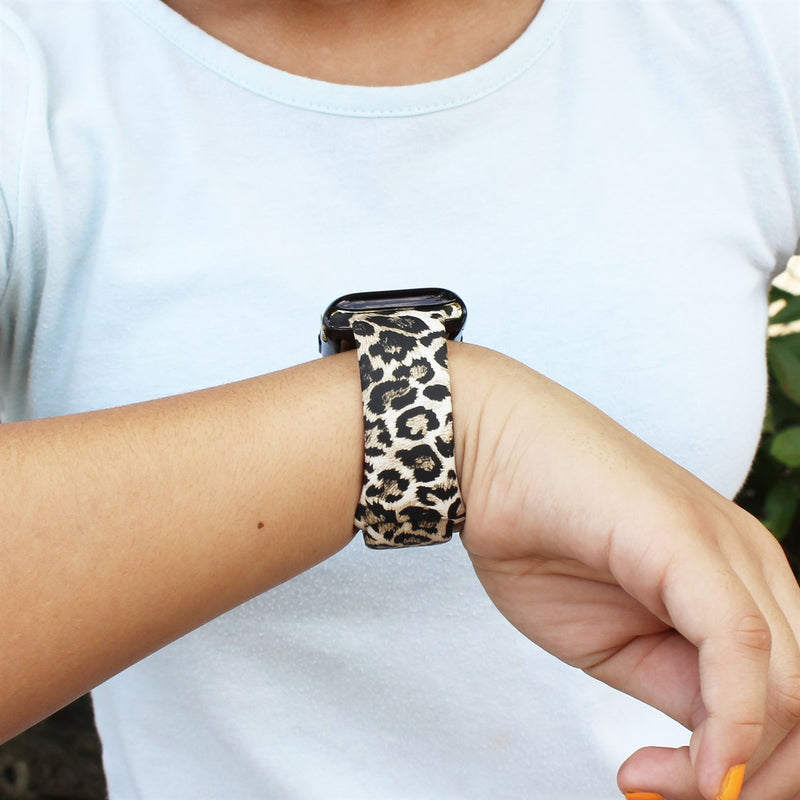 ANIMAL THEMED SILICONE APPLE WATCH BAND - #6 LEOPARD2 38/40/41