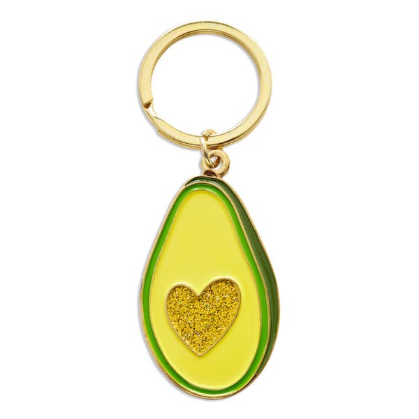 Avocado Heart Key Chain