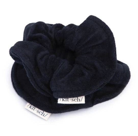 Eco-Friendly Towel Scrunchies - Black