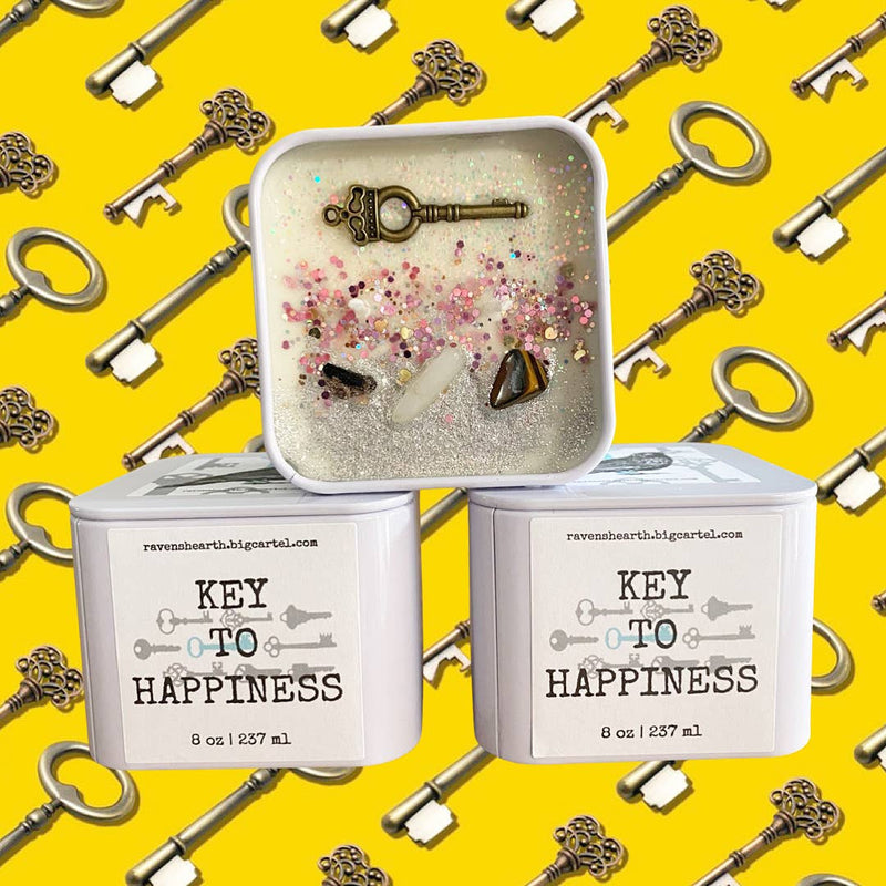 KEY TO HAPPINESS 🙂 Soy Candle