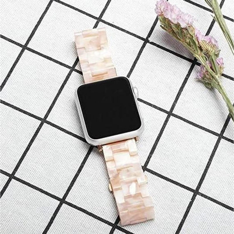 RESIN BAND FOR APPLE WATCH 38/40/41 PEARL
