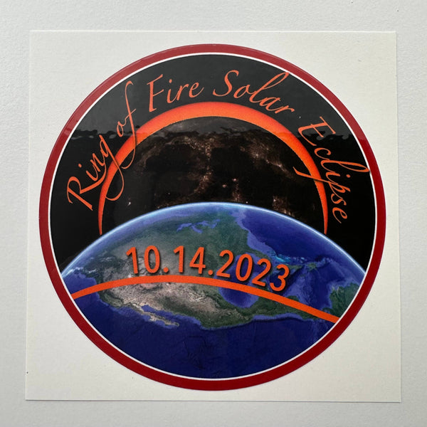 2023 Annular Solar Eclipse 4" Vinyl Sticker