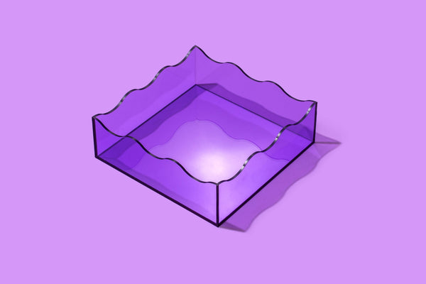 Wavy Tray - Square - Purple