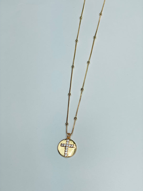 Michaela Cross Necklace