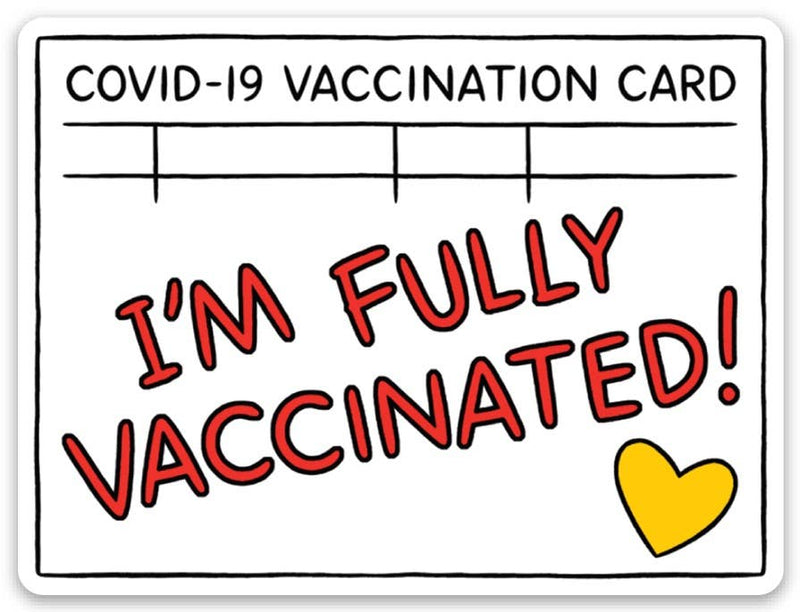 Vaccination Card Die Cut Sticker