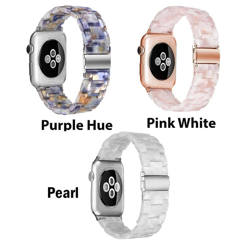 RESIN BAND FOR APPLE WATCH 38/40/41 PURPLE HUE