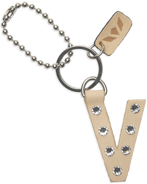 CONSUELA ICED ALPHABET CHARM "V" CHRM3376NATUOS