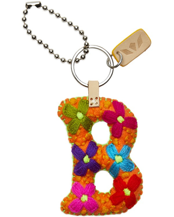 CONSUELA ORANGE FELT ALPHABET CHARM "B" CHRM3640FOCOOS