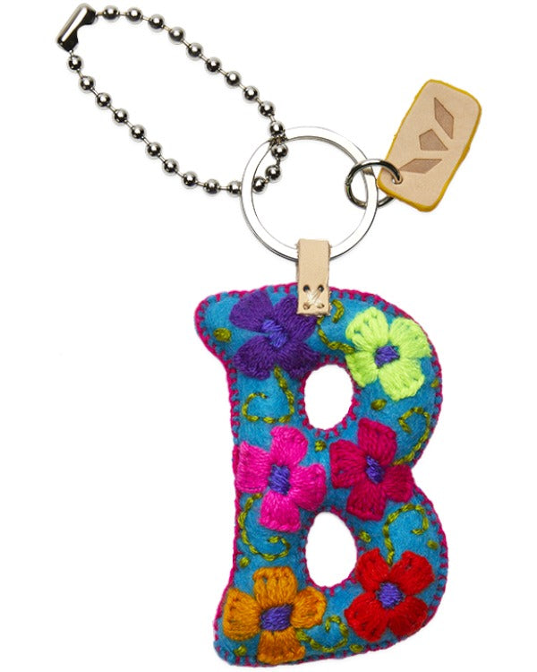 CONSUELA TURQUOISE FELT ALPHABET CHARM "B" CHRM3640FTCOOS