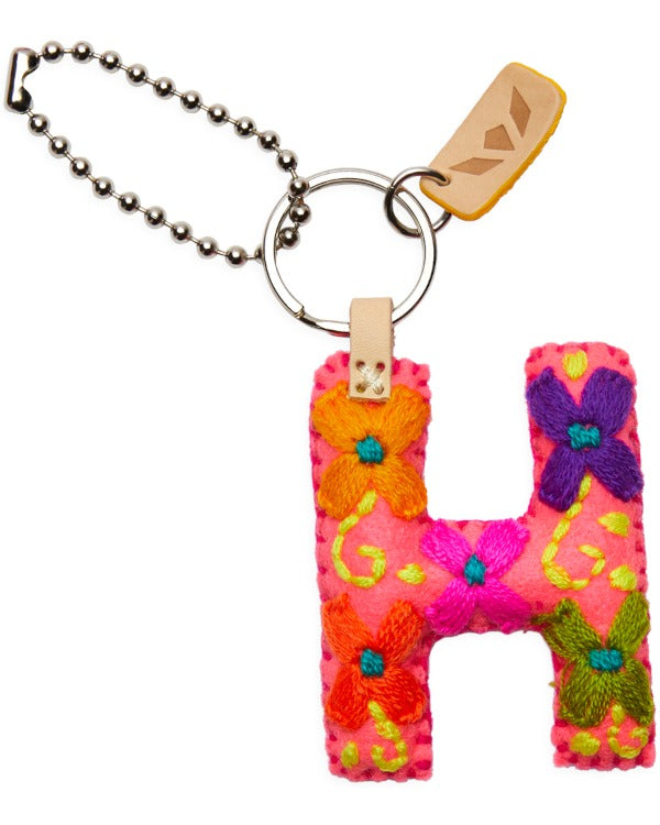 CONSUELA PINK FELT ALPHABET CHARM "H" CHRM3646FPCOOS