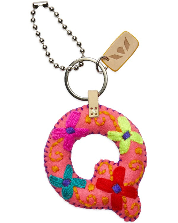 CONSUELA PINK FELT ALPHABET CHARM "Q" CHRM3655FPCOOS