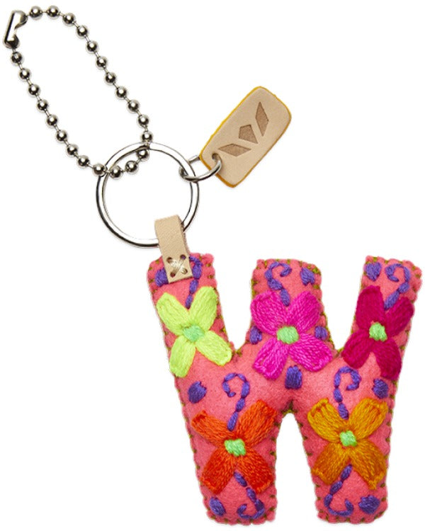 CONSUELA PINK FELT ALPHABET CHARM "W" CHRM3661FPCOOS