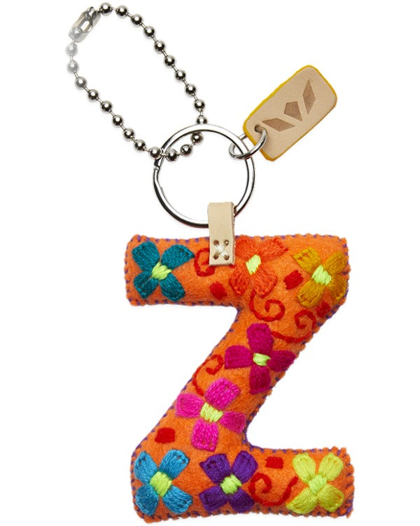 CONSUELA ORANGE FELT ALPHABET CHARM "Z" CHRM3664FOCOOS