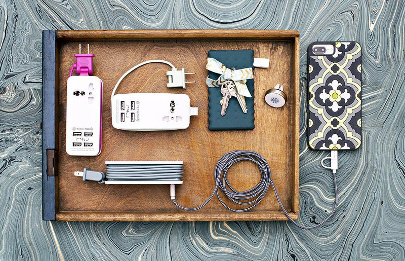 Power Trip Outlet + USB Port Travel Charging Station