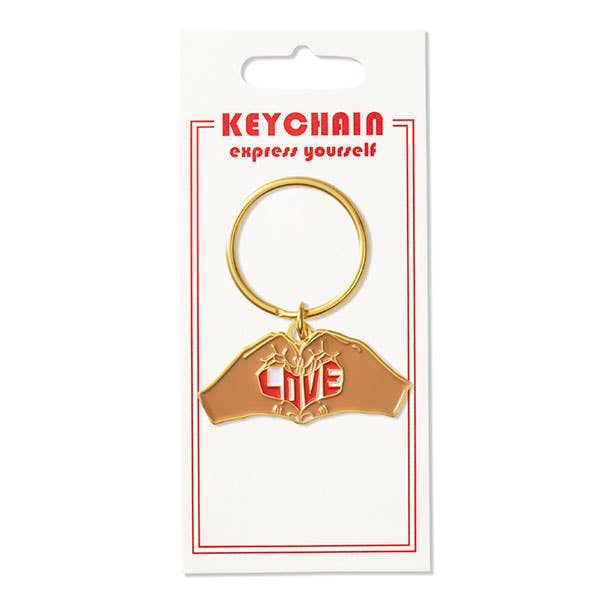 Heart Hands Love Keychain