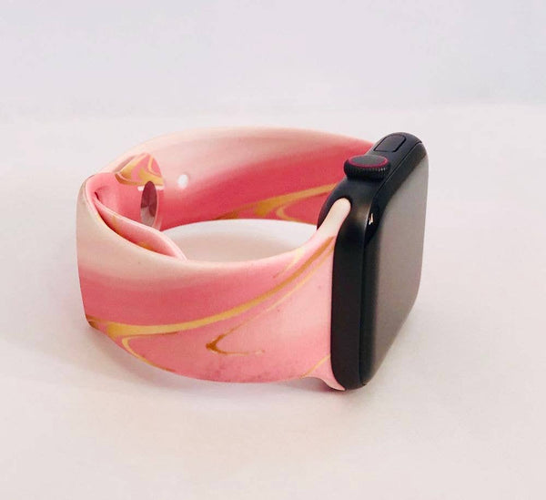 Pink Marble Apple Watch Band 42/44mm