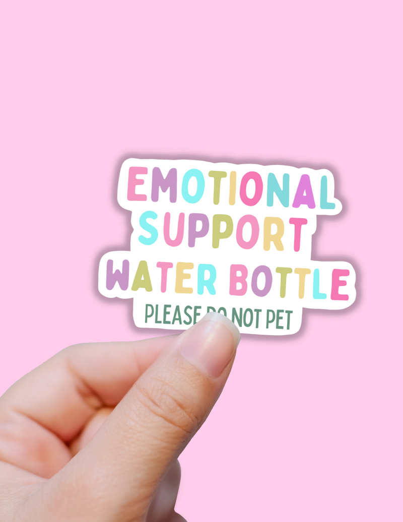 Emotional support water bottle sticker,funny stickers