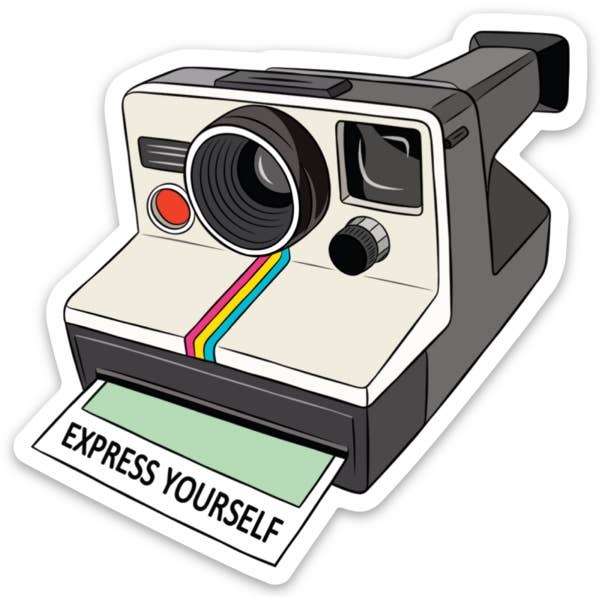 Polaroid Camera Die Cut Sticker