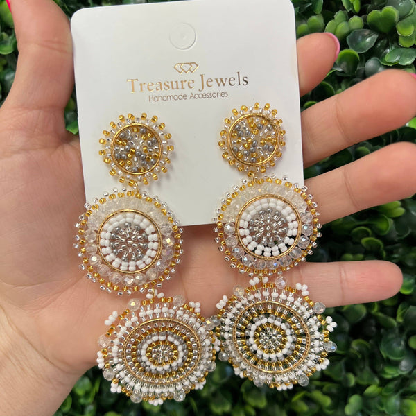 Chelsea Beaded Circle Earring