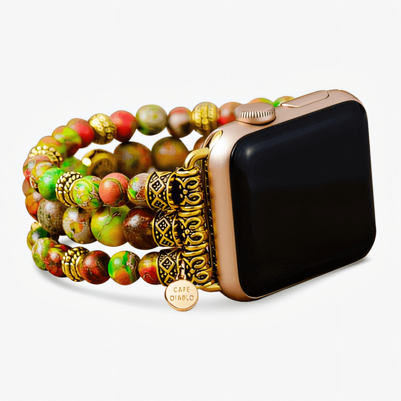 Conifer Jasper Stretch Apple Watch Strap: Small