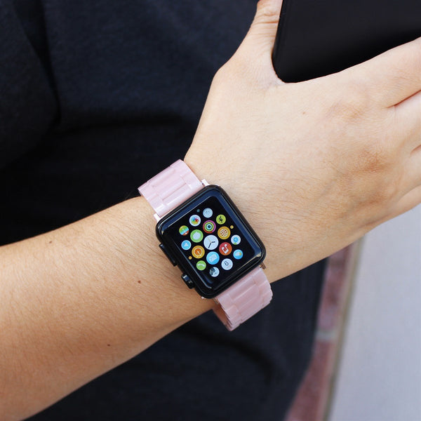 RESIN BAND FOR APPLE WATCH 42/44/45 PINK