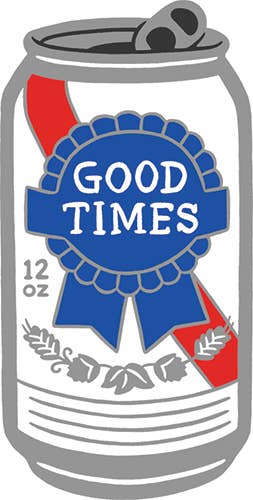 Good Times Beer Die Cut Sticker