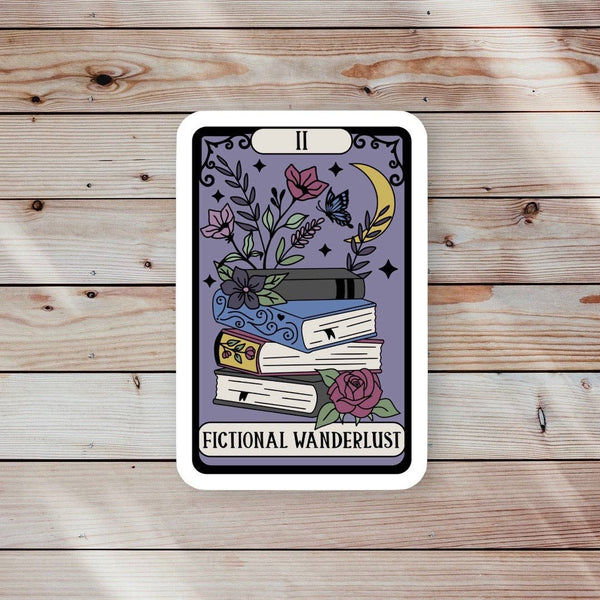 Fictional Wanderlust Tarot Reader Sticker
