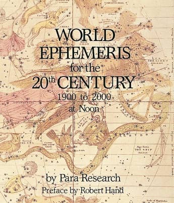 World Ephemeris 20th Century, Noon