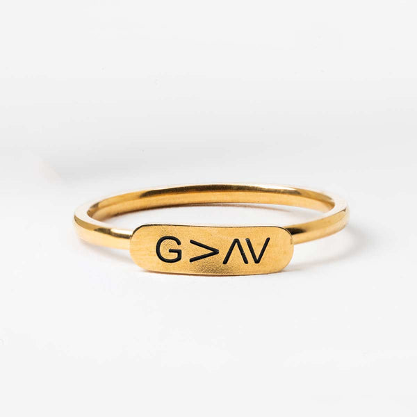 God is Greater Ring