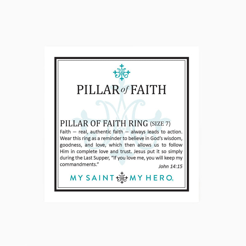 Pillar of Faith Ring - Black Diamonds