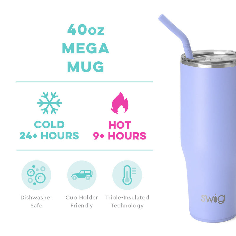 Hydrangea Mega Mug 40oz