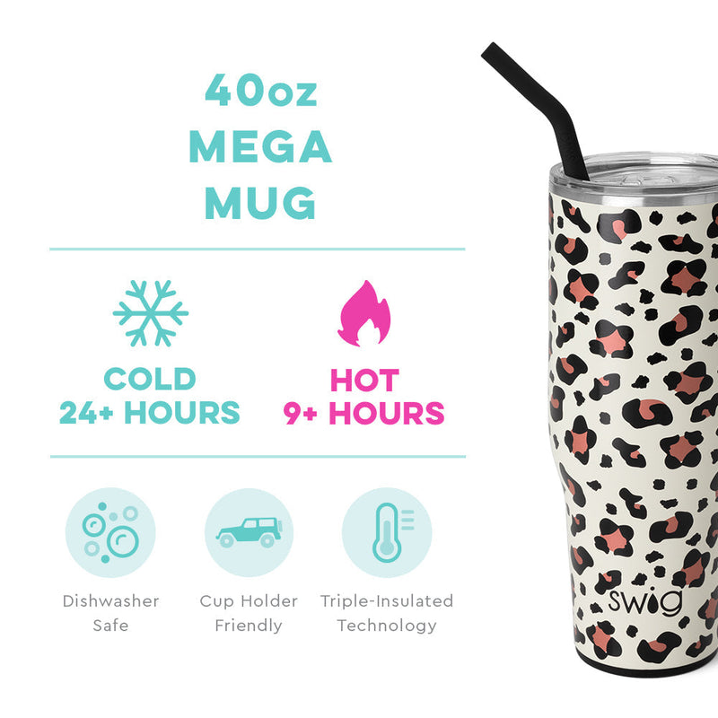 Luxy Leopard Mega Mug 40oz