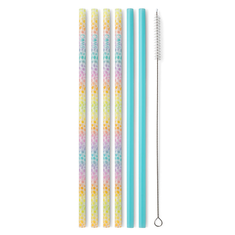 Wild Child + Aqua Reusable Straw Set