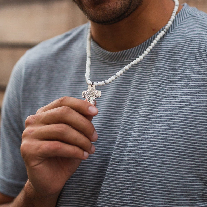 Tree of Life Necklace - White Howlite