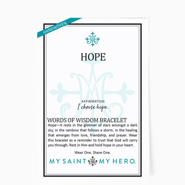 Hope -  Words of Wisdom Bracelet
